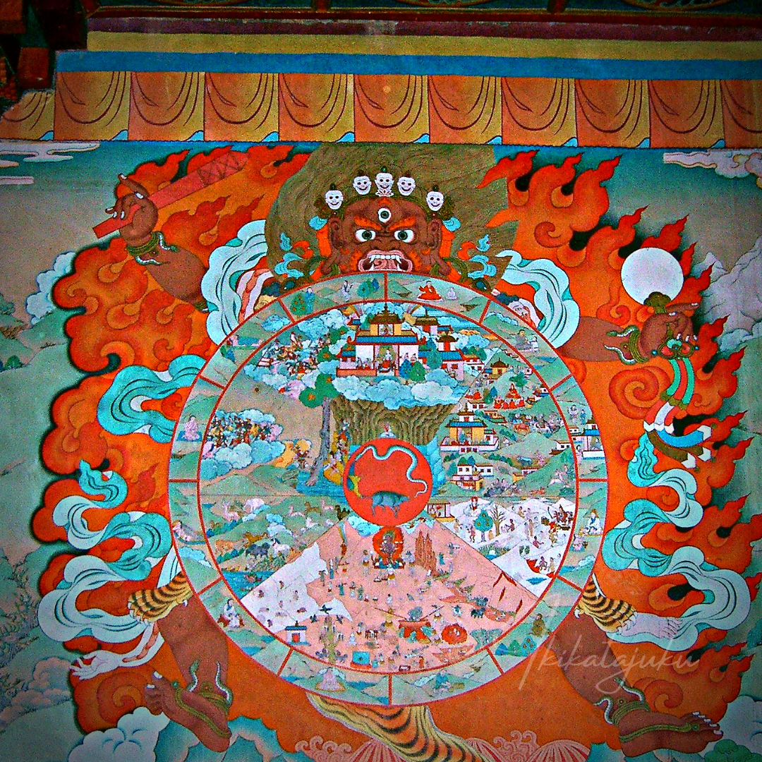 六道輪廻図（地獄・餓鬼・畜生・修羅・人道・天 ）、三毒、チベット